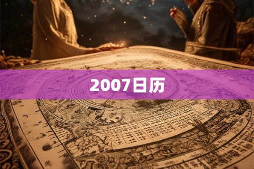 2007日历 2007日历