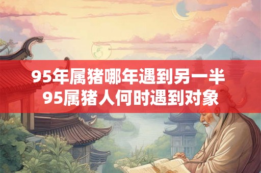 95年属猪哪年遇到另一半 95属猪人何时遇到对象