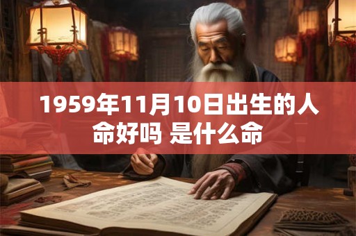 1959年11月10日出生的人命好吗 是什么命