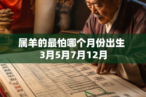属羊的最怕哪个月份出生 3月5月7月12月