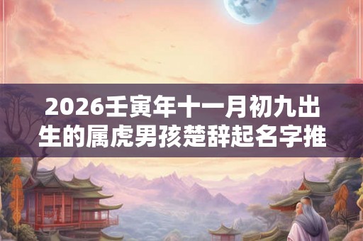 2026壬寅年十一月初九出生的属虎男孩楚辞起名字推荐