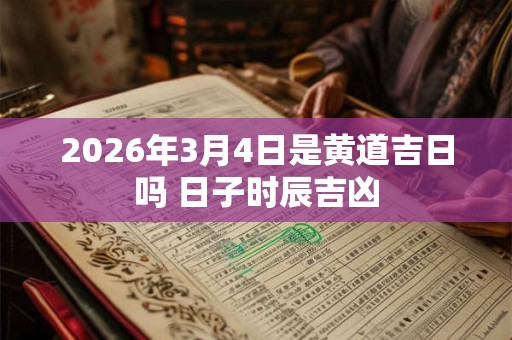 2026年3月4日是黄道吉日吗 日子时辰吉凶