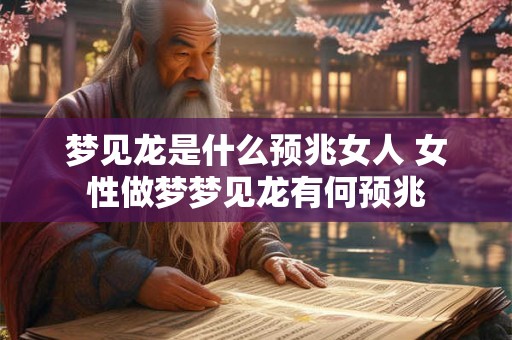 梦见龙是什么预兆女人 女性做梦梦见龙有何预兆