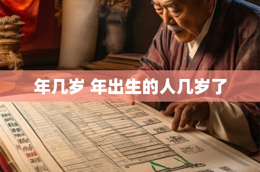 年几岁 年出生的人几岁了