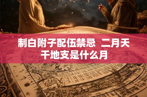 制白附子配伍禁忌  二月天干地支是什么月