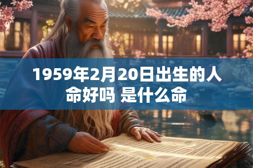1959年2月20日出生的人命好吗 是什么命 1959年2月20日出生的人命好吗 是什么命