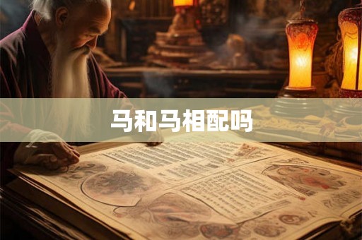 马和马相配吗