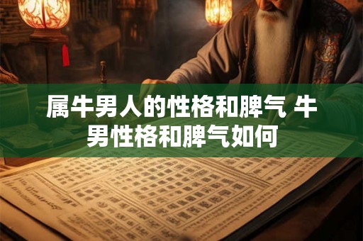 属牛男人的性格和脾气 牛男性格和脾气如何