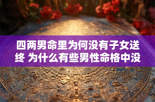 四两男命里为何没有子女送终 为什么有些男性命格中没有子女送终的因素