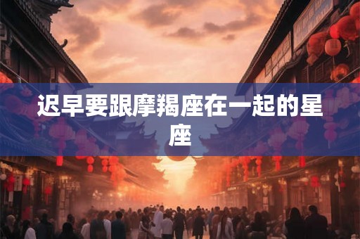 迟早要跟摩羯座在一起的星座