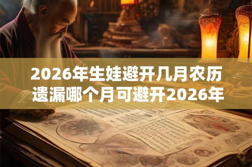 2026年生娃避开几月农历 遗漏哪个月可避开2026年生娃农历