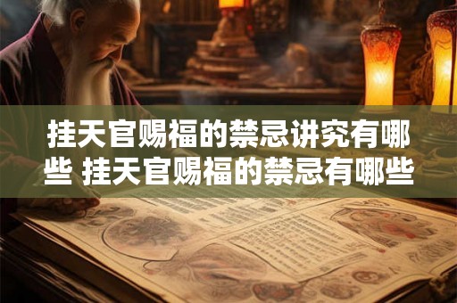 挂天官赐福的禁忌讲究有哪些 挂天官赐福的禁忌有哪些