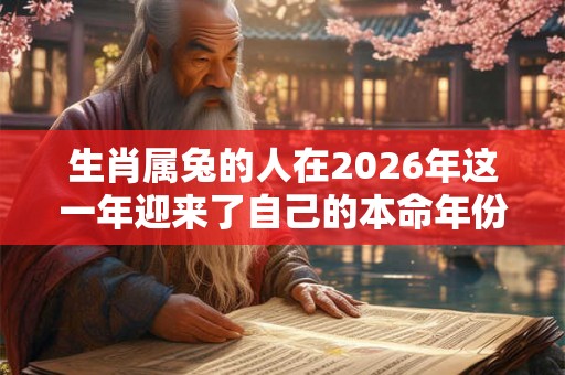 生肖属兔的人在2026年这一年迎来了自己的本命年份