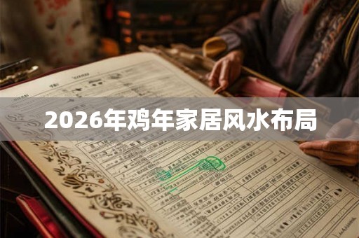 2026年鸡年家居风水布局