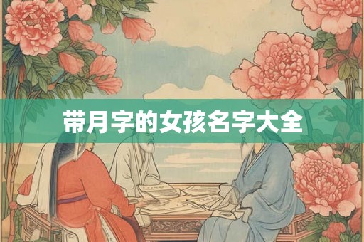 带月字的女孩名字大全 带月字的女孩名字大全