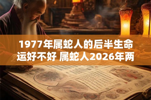 1977年属蛇人的后半生命运好不好 属蛇人2026年两喜缠身