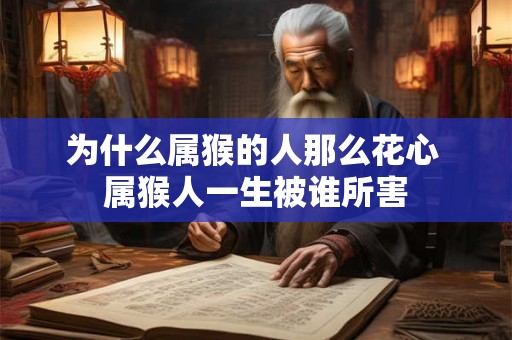 为什么属猴的人那么花心 属猴人一生被谁所害