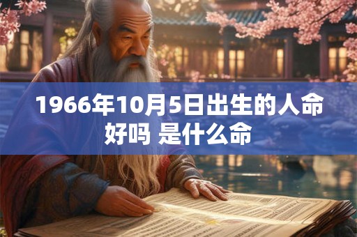 1966年10月5日出生的人命好吗 是什么命