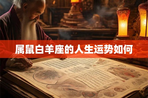 属鼠白羊座的人生运势如何