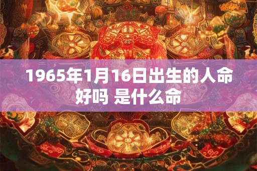 1965年1月16日出生的人命好吗 是什么命