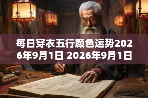 每日穿衣五行颜色运势2026年9月1日 2026年9月1日穿什么五行颜色运势好