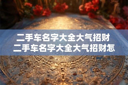 二手车名字大全大气招财 二手车名字大全大气招财怎么选取才能更加吸引人