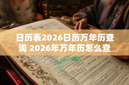 日历表2026日历万年历查询 2026年万年历怎么查