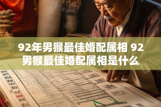 92年男猴最佳婚配属相 92男猴最佳婚配属相是什么 92年男猴最佳婚配属相 92男猴最佳婚配属相是什么