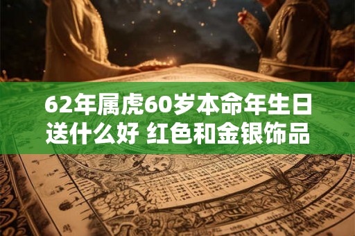 62年属虎60岁本命年生日送什么好 红色和金银饰品 62年属虎60岁本命年生日送什么好 红色和金银饰品