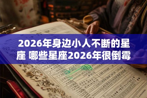 2026年身边小人不断的星座 哪些星座2026年很倒霉