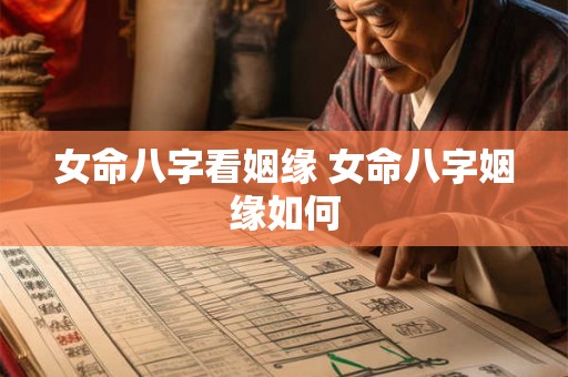 女命八字看姻缘 女命八字姻缘如何