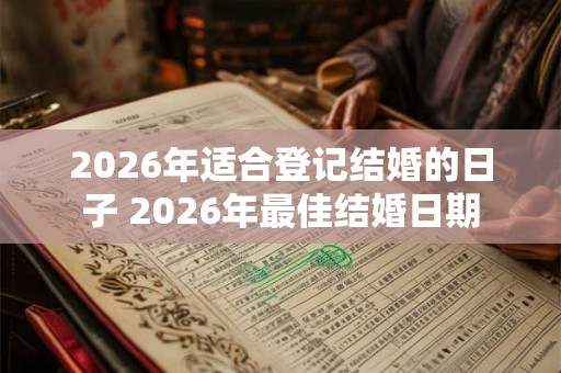 2026年适合登记结婚的日子 2026年最佳结婚日期