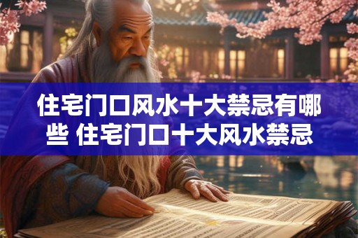 住宅门口风水十大禁忌有哪些 住宅门口十大风水禁忌
