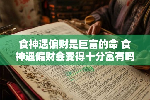食神遇偏财是巨富的命 食神遇偏财会变得十分富有吗