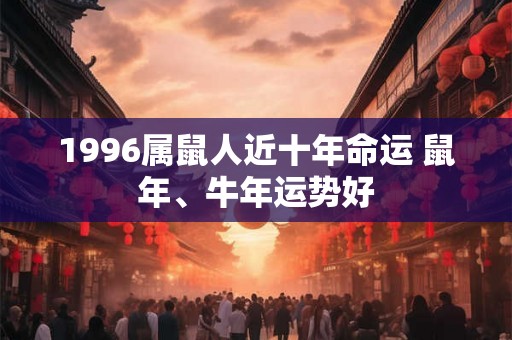 1996属鼠人近十年命运 鼠年、牛年运势好