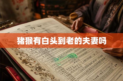 猪猴有白头到老的夫妻吗