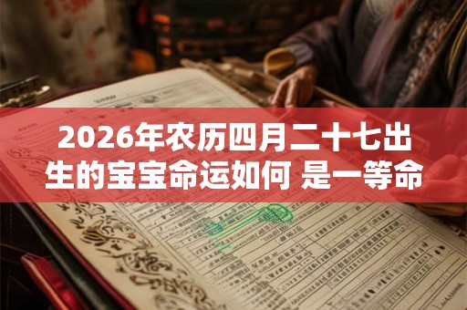2026年农历四月二十七出生的宝宝命运如何 是一等命吗