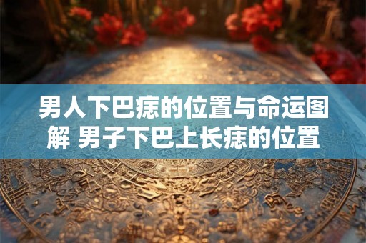 男人下巴痣的位置与命运图解 男子下巴上长痣的位置会影响命运具体解析