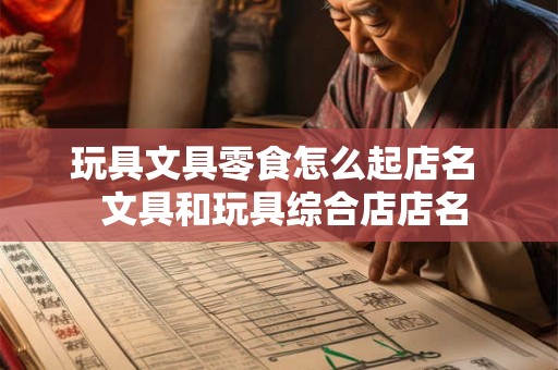 玩具文具零食怎么起店名 文具和玩具综合店店名 玩具文具零食怎么起店名 文具和玩具综合店店名