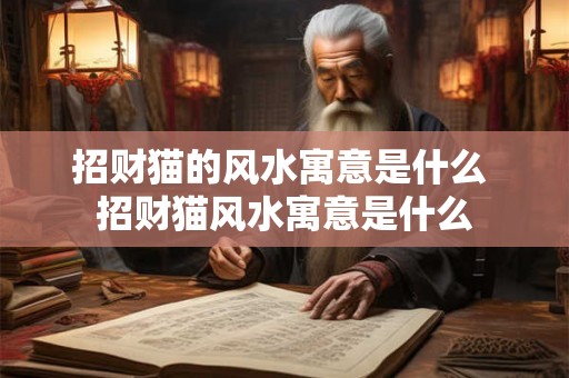 招财猫的风水寓意是什么 招财猫风水寓意是什么