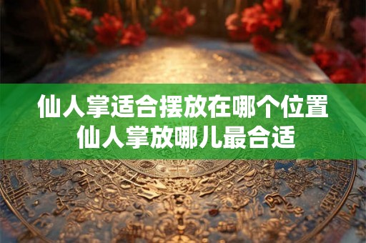 仙人掌适合摆放在哪个位置 仙人掌放哪儿最合适