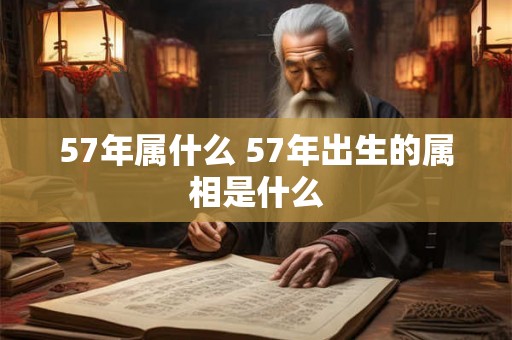 57年属什么 57年出生的属相是什么