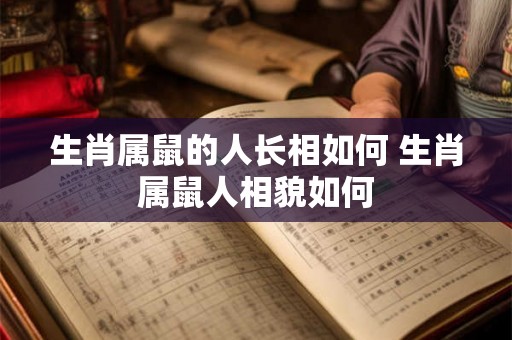 生肖属鼠的人长相如何 生肖属鼠人相貌如何