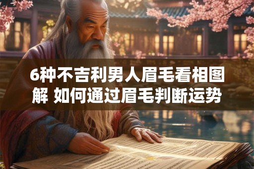6种不吉利男人眉毛看相图解 如何通过眉毛判断运势
