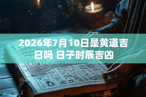 2026年7月10日是黄道吉日吗 日子时辰吉凶