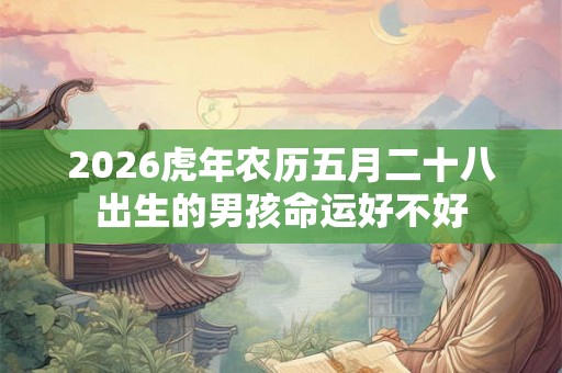 2026虎年农历五月二十八出生的男孩命运好不好