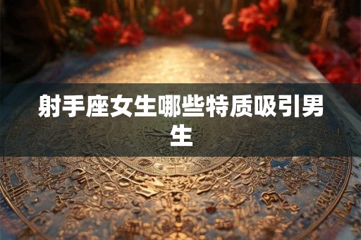 射手座女生哪些特质吸引男生