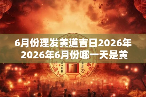6月份理发黄道吉日2026年 2026年6月份哪一天是黄道吉日可以理发
