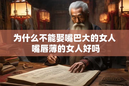 为什么不能娶嘴巴大的女人 嘴唇薄的女人好吗