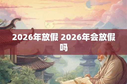 2026年放假 2026年会放假吗